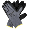 13 Gauge Polyester Liner schwarz Sandy Nitril beschichtet Handschuhe mit Palm getaucht